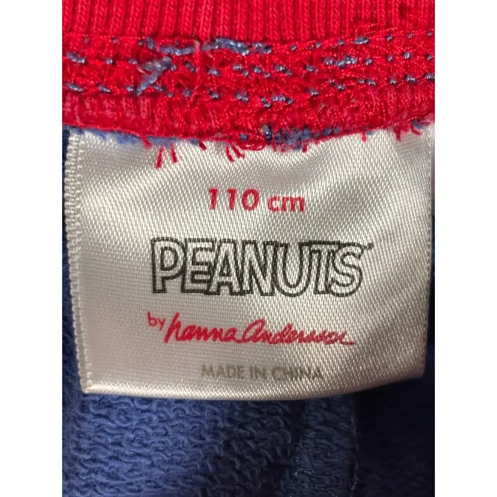Hanna Andersson Peanuts Snoopy Sweat Shorts French Terry Cartoon Athletic Shorts